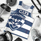 AFL Cats Football Custom Men Tank Top Geelong Proud Indigenous Art - Aussie Hoodie