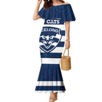 AFL Cats Football Custom Mermaid Dress Geelong Proud Indigenous Art - Aussie Hoodie