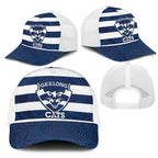 AFL Cats Football Mesh Trucker Cap Geelong Proud Indigenous Art - Aussie Hoodie