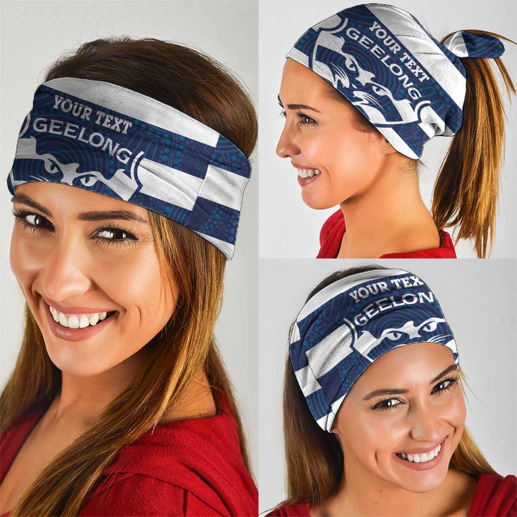 AFL Cats Football Custom Neck Gaiter Geelong Proud Indigenous Art - Aussie Hoodie