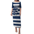 AFL Cats Football Custom Puletasi Geelong Proud Indigenous Art - Aussie Hoodie
