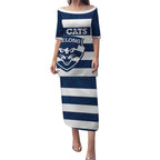 AFL Cats Football Custom Puletasi Geelong Proud Indigenous Art - Aussie Hoodie