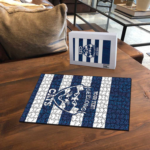 AFL Cats Football Custom Puzzle Geelong Proud Indigenous Art - Aussie Hoodie