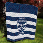 AFL Cats Football Custom Quilt Geelong Proud Indigenous Art - Aussie Hoodie