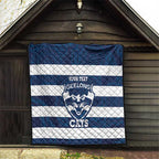 AFL Cats Football Custom Quilt Geelong Proud Indigenous Art - Aussie Hoodie