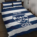 AFL Cats Football Custom Quilt Bed Set Geelong Proud Indigenous Art - Aussie Hoodie
