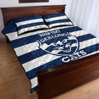 AFL Cats Football Custom Quilt Bed Set Geelong Proud Indigenous Art - Aussie Hoodie
