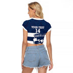 AFL Cats Football Custom Raglan Cropped T Shirt Geelong Proud Indigenous Art - Aussie Hoodie