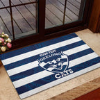 AFL Cats Football Custom Rubber Doormat Geelong Proud Indigenous Art - Aussie Hoodie