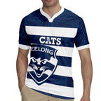 AFL Cats Football Custom Rugby Jersey Geelong Proud Indigenous Art - Aussie Hoodie