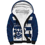 AFL Cats Football Custom Sherpa Hoodie Geelong Proud Indigenous Art - Aussie Hoodie