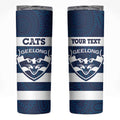 AFL Cats Football Custom Skinny Tumbler Geelong Proud Indigenous Art - Aussie Hoodie