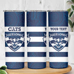 AFL Cats Football Custom Skinny Tumbler Geelong Proud Indigenous Art - Aussie Hoodie