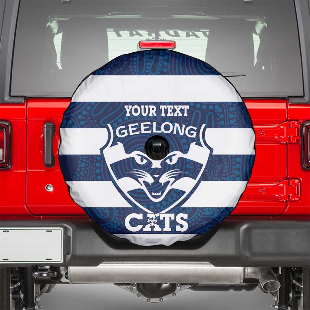 AFL Cats Football Custom Spare Tire Cover Geelong Proud Indigenous Art - Aussie Hoodie
