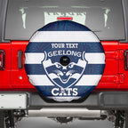 AFL Cats Football Custom Spare Tire Cover Geelong Proud Indigenous Art - Aussie Hoodie