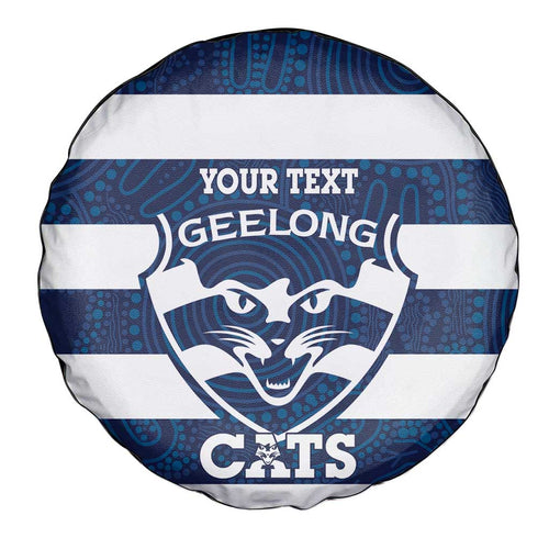 AFL Cats Football Custom Spare Tire Cover Geelong Proud Indigenous Art - Aussie Hoodie