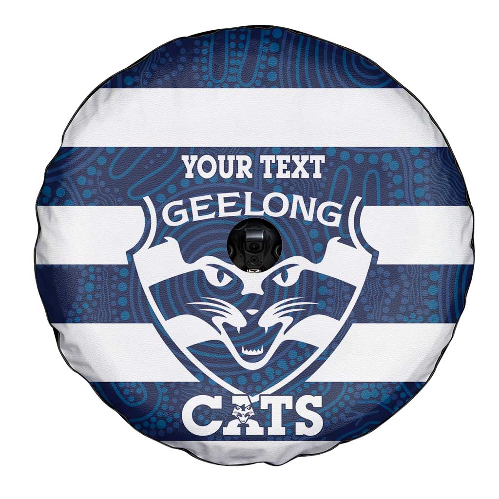 AFL Cats Football Custom Spare Tire Cover Geelong Proud Indigenous Art - Aussie Hoodie
