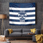 AFL Cats Football Custom Tapestry Geelong Proud Indigenous Art - Aussie Hoodie