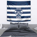 AFL Cats Football Custom Tapestry Geelong Proud Indigenous Art - Aussie Hoodie