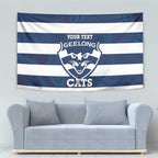 AFL Cats Football Custom Tapestry Geelong Proud Indigenous Art - Aussie Hoodie