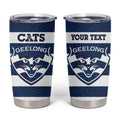 AFL Cats Football Custom Tumbler Cup Geelong Proud Indigenous Art - Aussie Hoodie
