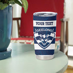 AFL Cats Football Custom Tumbler Cup Geelong Proud Indigenous Art - Aussie Hoodie