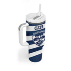 AFL Cats Football Custom Tumbler With Handle Geelong Proud Indigenous Art - Aussie Hoodie