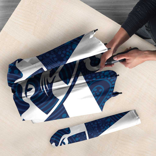 AFL Cats Football Custom Umbrella Geelong Proud Indigenous Art - Aussie Hoodie