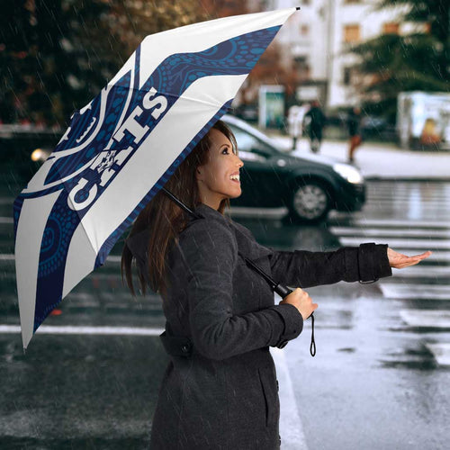 AFL Cats Football Custom Umbrella Geelong Proud Indigenous Art - Aussie Hoodie