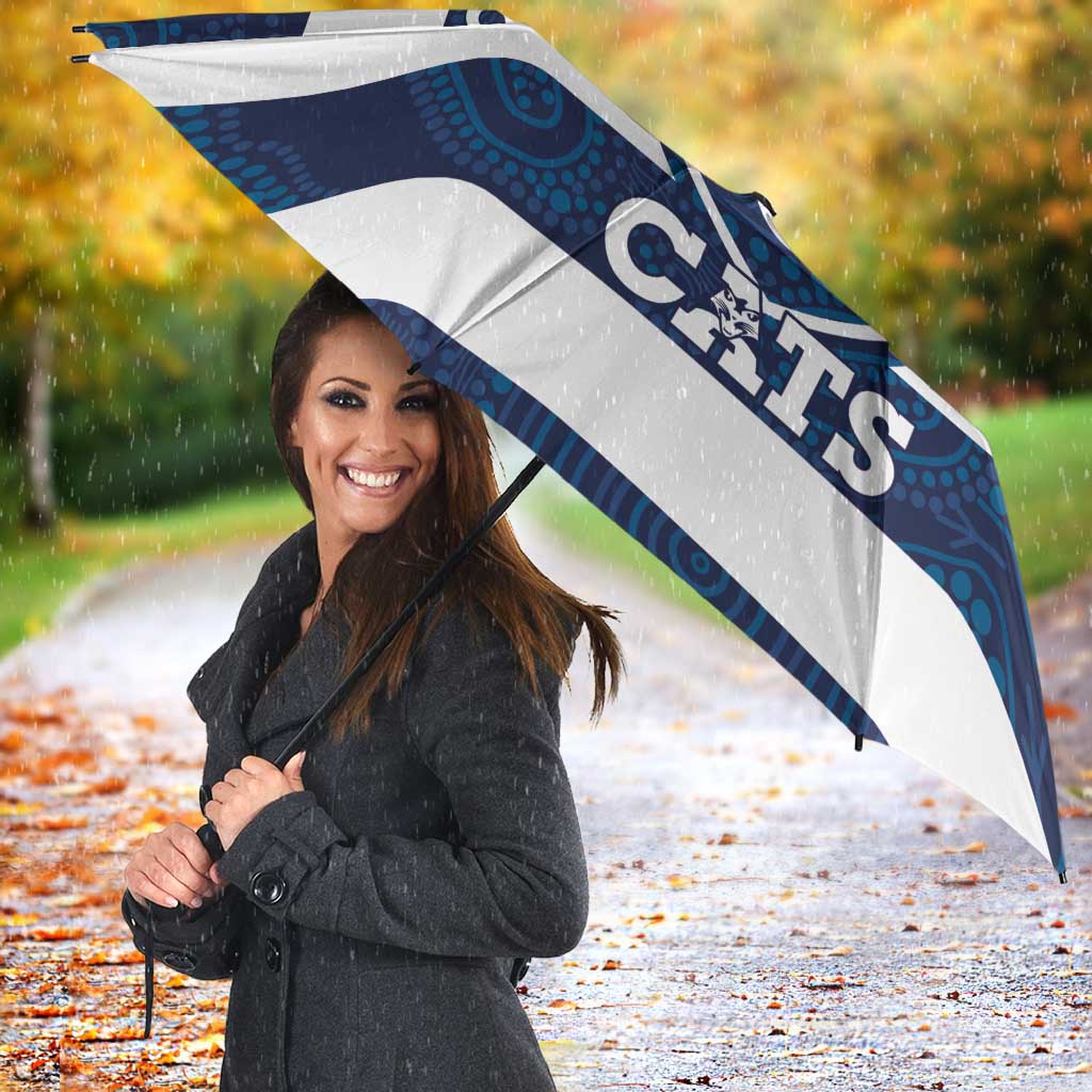 AFL Cats Football Custom Umbrella Geelong Proud Indigenous Art - Aussie Hoodie