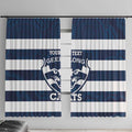 AFL Cats Football Custom Window Curtain Geelong Proud Indigenous Art - Aussie Hoodie