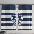 AFL Cats Football Custom Window Curtain Geelong Proud Indigenous Art - Aussie Hoodie