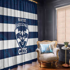 AFL Cats Football Custom Window Curtain Geelong Proud Indigenous Art - Aussie Hoodie