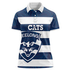 AFL Cats Football Custom Women Polo Shirt Geelong Proud Indigenous Art - Aussie Hoodie