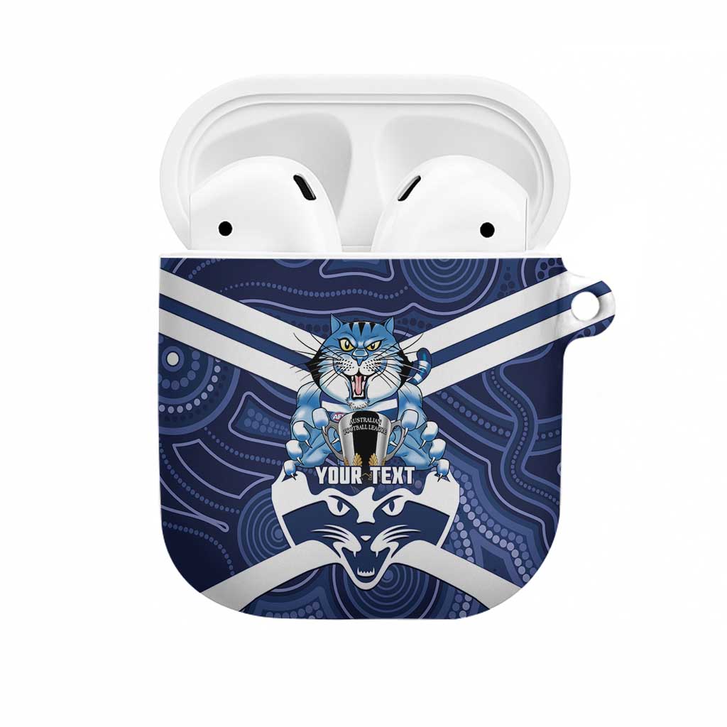 AFL Cats Football Personalised AirPods Case Final Geelong Premiers Trophy Aboriginal - Aussie Hoodie