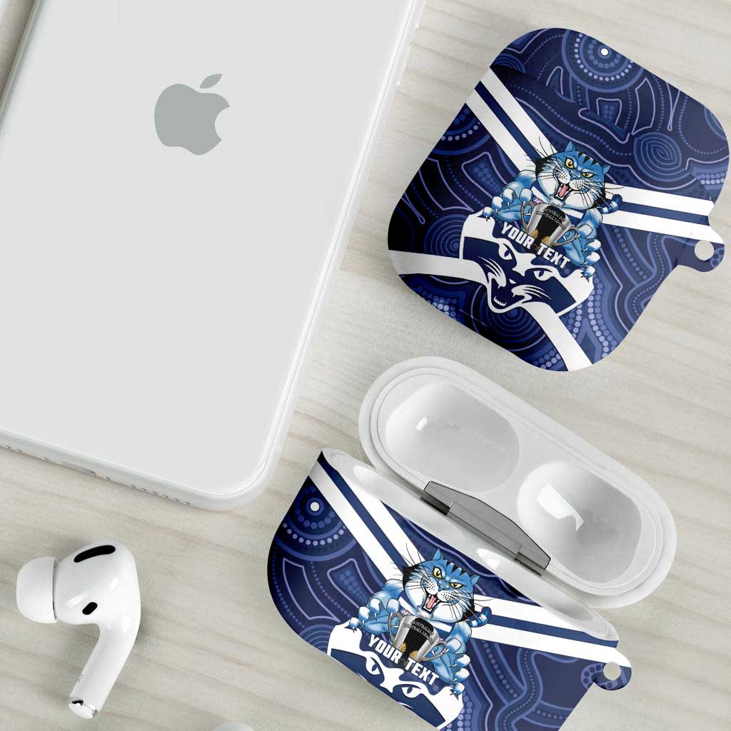 AFL Cats Football Personalised AirPods Case Final Geelong Premiers Trophy Aboriginal - Aussie Hoodie