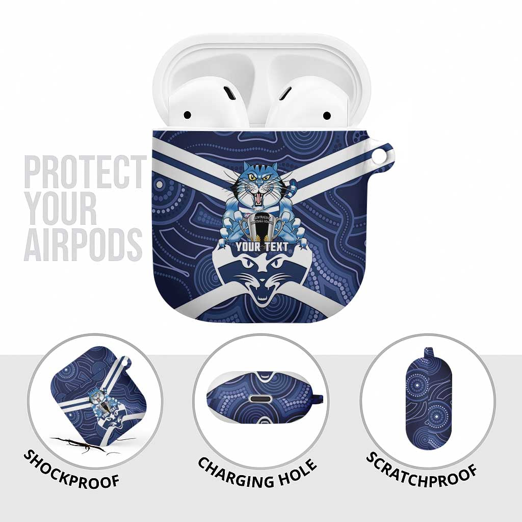 AFL Cats Football Personalised AirPods Case Final Geelong Premiers Trophy Aboriginal - Aussie Hoodie
