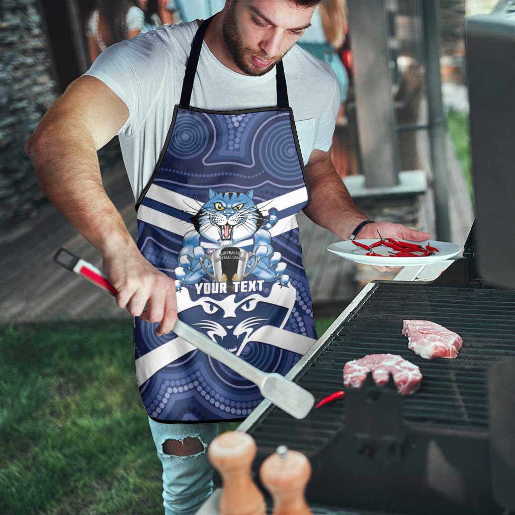 AFL Cats Football Personalised Apron Final Geelong Premiers Trophy Aboriginal - Aussie Hoodie