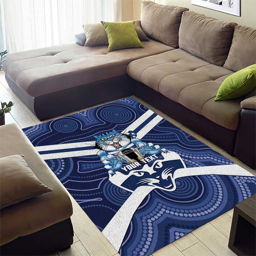 AFL Cats Football Personalised Area Rug Final Geelong Premiers Trophy Aboriginal - Aussie Hoodie