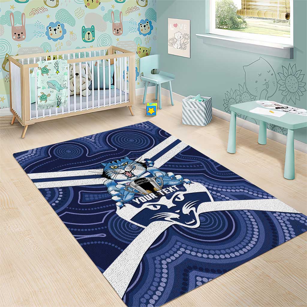 AFL Cats Football Personalised Area Rug Final Geelong Premiers Trophy Aboriginal - Aussie Hoodie