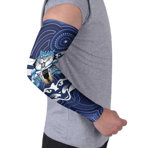 AFL Cats Football Personalised Arm Sleeves Final Geelong Premiers Trophy Aboriginal - Aussie Hoodie