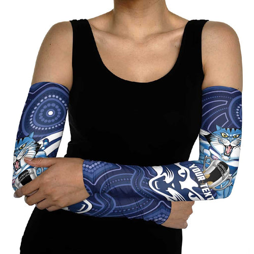 AFL Cats Football Personalised Arm Sleeves Final Geelong Premiers Trophy Aboriginal - Aussie Hoodie