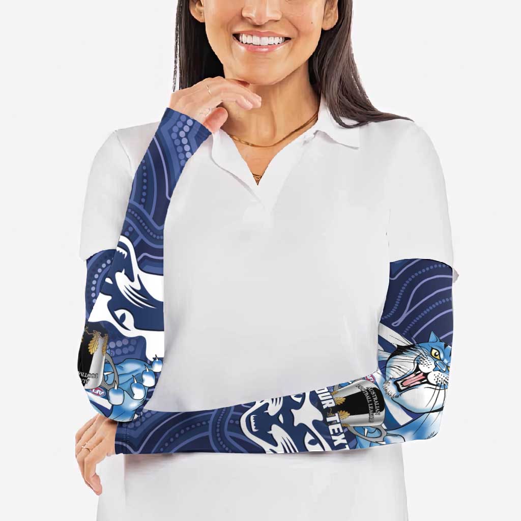 AFL Cats Football Personalised Arm Sleeves Final Geelong Premiers Trophy Aboriginal - Aussie Hoodie