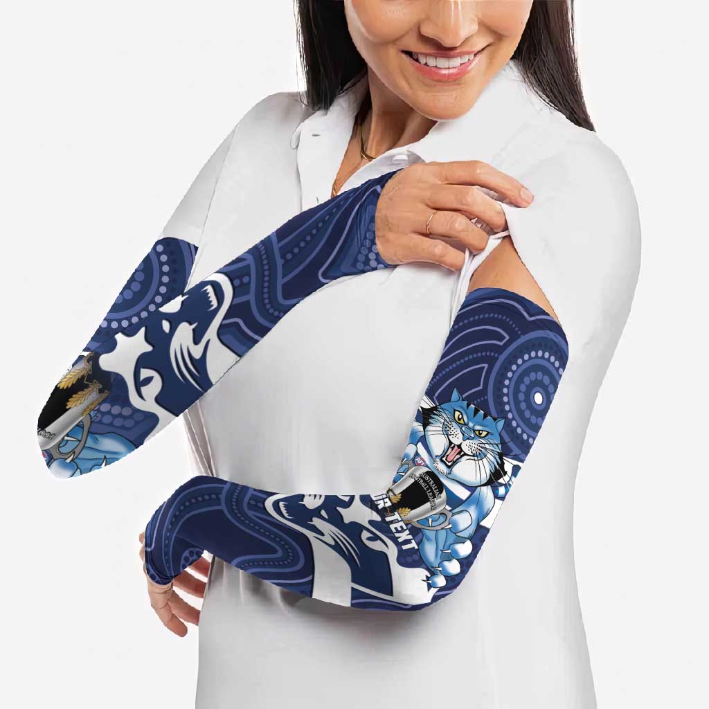 AFL Cats Football Personalised Arm Sleeves Final Geelong Premiers Trophy Aboriginal - Aussie Hoodie