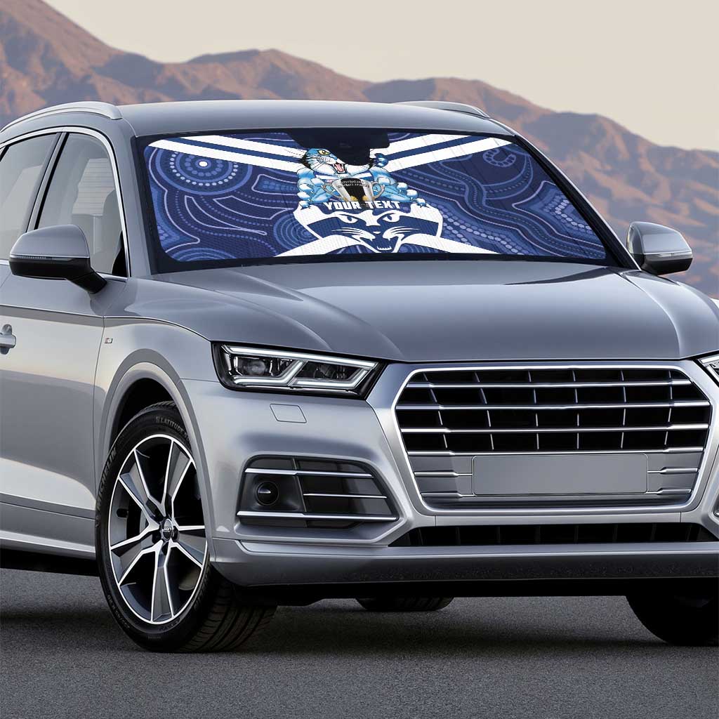 AFL Cats Football Personalised Auto Sun Shade Final Geelong Premiers Trophy Aboriginal - Aussie Hoodie