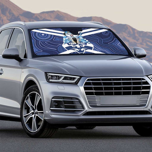 AFL Cats Football Personalised Auto Sun Shade Final Geelong Premiers Trophy Aboriginal - Aussie Hoodie