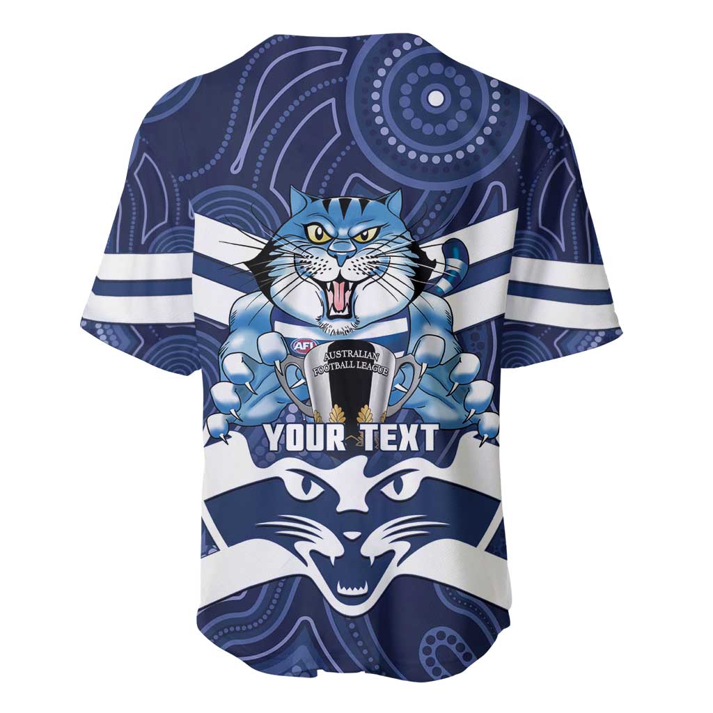 AFL Cats Football Personalised Baseball Jersey Final Geelong Premiers Trophy Aboriginal - Aussie Hoodie