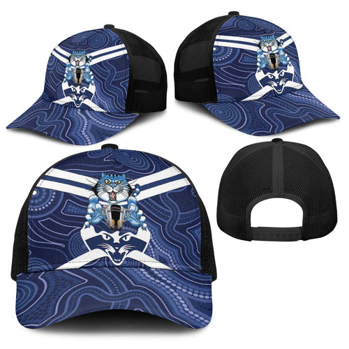 AFL Cats Football Baseball Net Cap Final Geelong Premiers Trophy Aboriginal - Aussie Hoodie