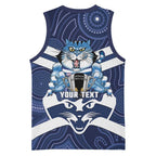 AFL Cats Football Personalised Basketball Jersey Final Geelong Premiers Trophy Aboriginal - Aussie Hoodie