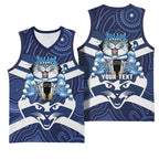 AFL Cats Football Personalised Basketball Jersey Final Geelong Premiers Trophy Aboriginal - Aussie Hoodie